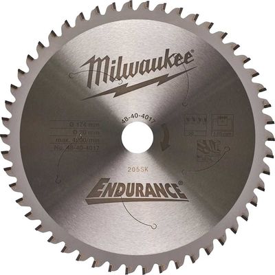 Milwaukee Endurance Metal Steel Cutting Circular Saw Blade 174mm 50T 20mm