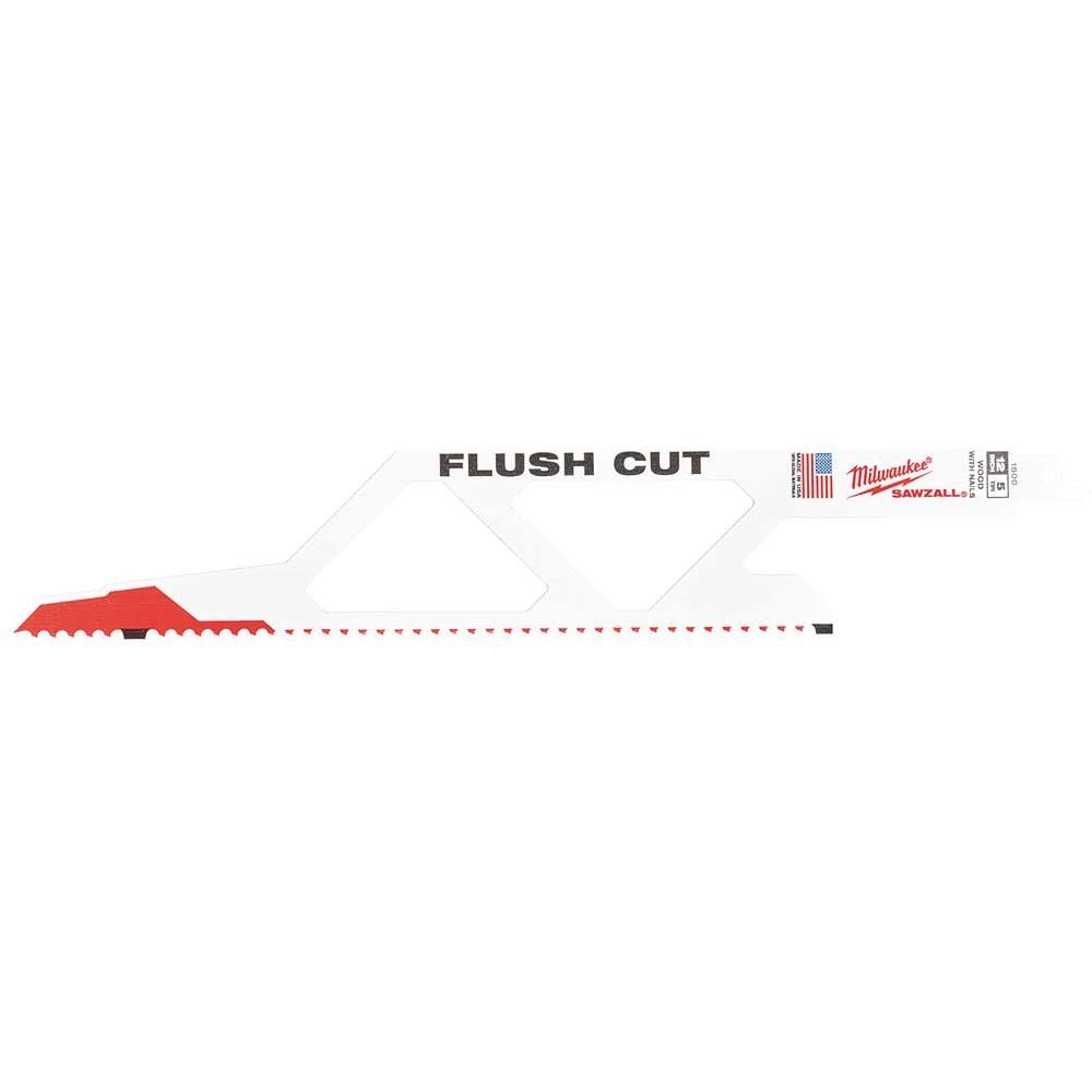 Milwaukee Flush Cutting Reciprocating Sabre Saw Blades 300mm Pack of 1 - Image 1
