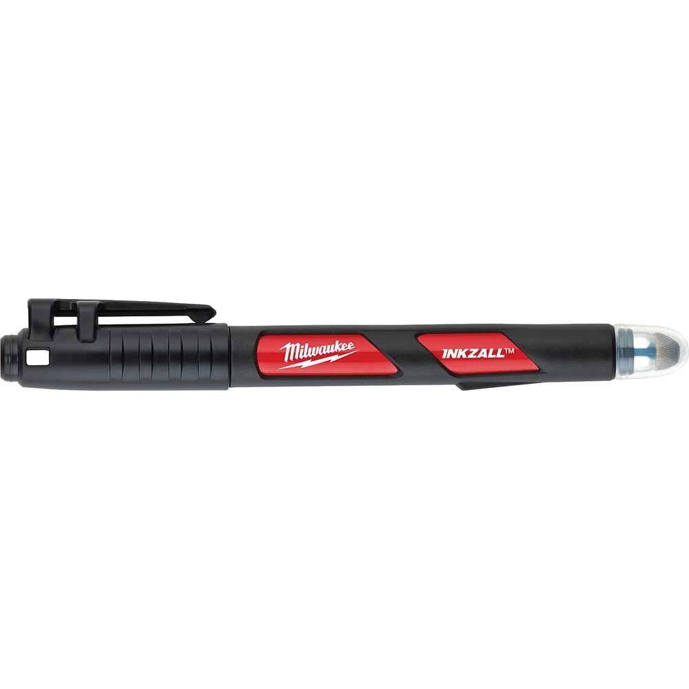 Milwaukee Black Fine Tip Permanent Marker Pen - Image 1