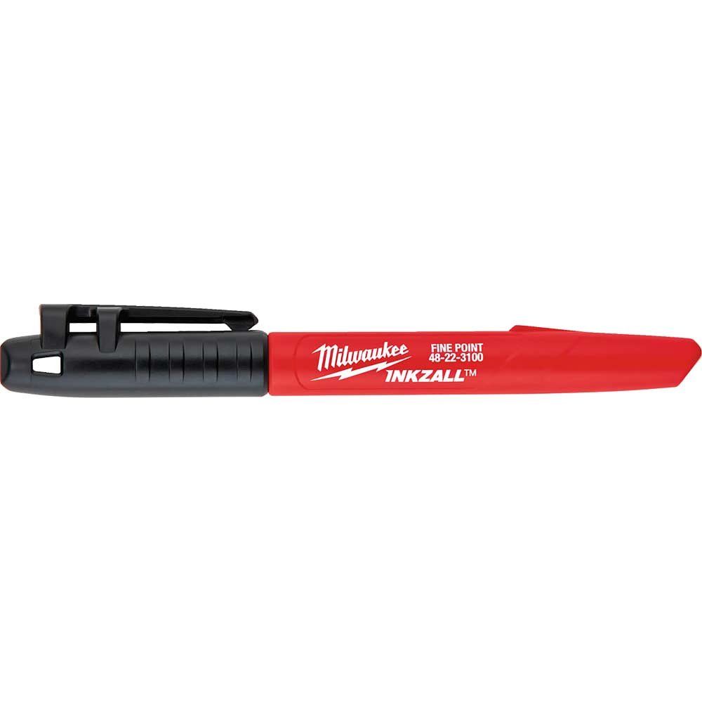 Milwaukee Inkzall Fine Point Colour Marker Black - Image 1