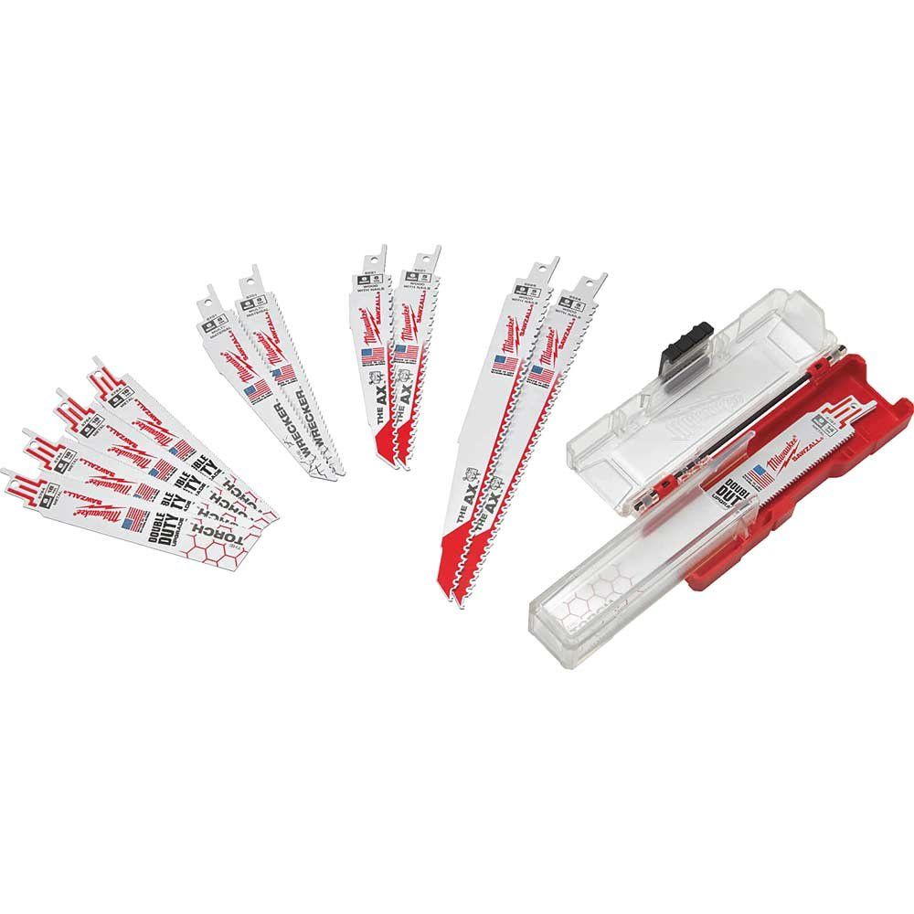 Milwaukee Sawzall 12 Piece Reciprocating Sabre Saw Blade Set - Image 1