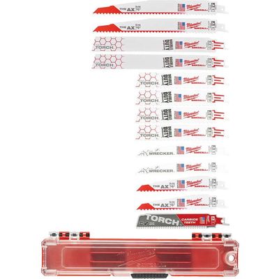 Milwaukee 13 Piece Sawzall Reciprocating Sabre Saw Blade Set