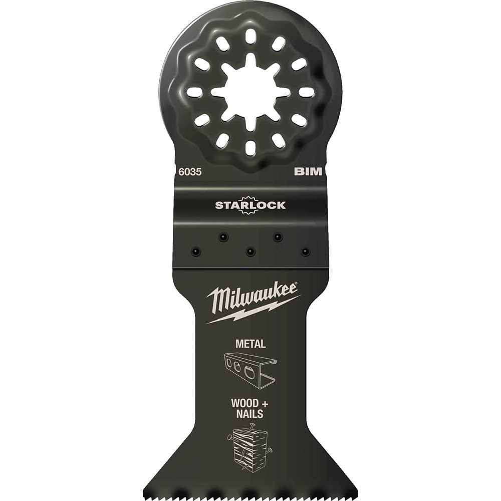 Milwaukee Bi-Metal Starlock Oscillating Multi Tool Plunge Saw Blade 43mm Pack of 1 - Image 1