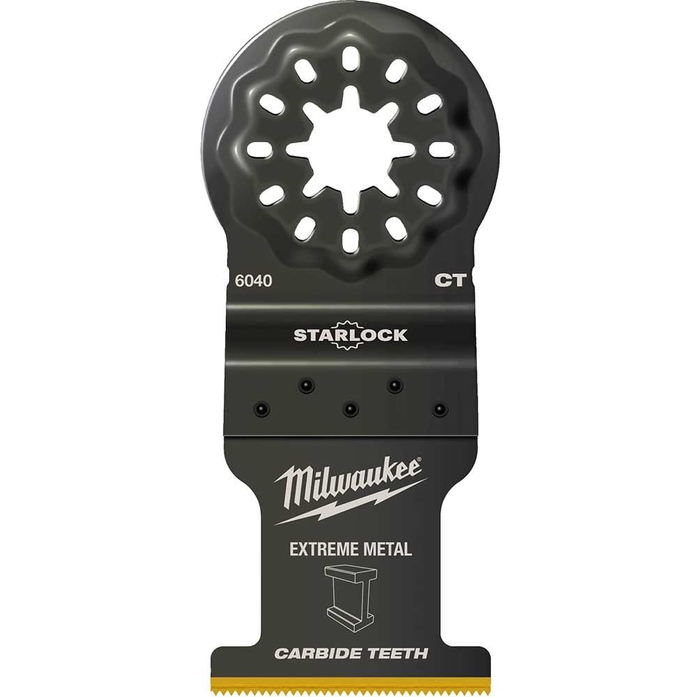 Milwaukee Starlock Oscillating Multi Tool Plunge Carbide Saw Blade 35mm Pack of 1 - Image 1
