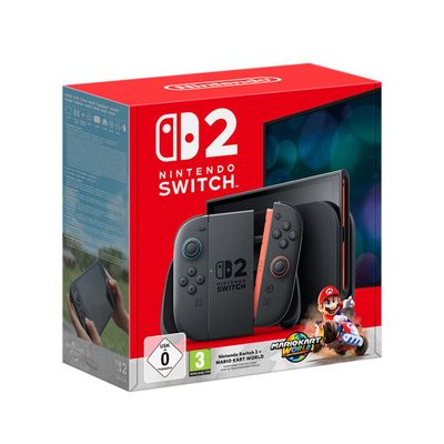 NINTENDO Switch 2 & Mario Kart World Bundle, Black