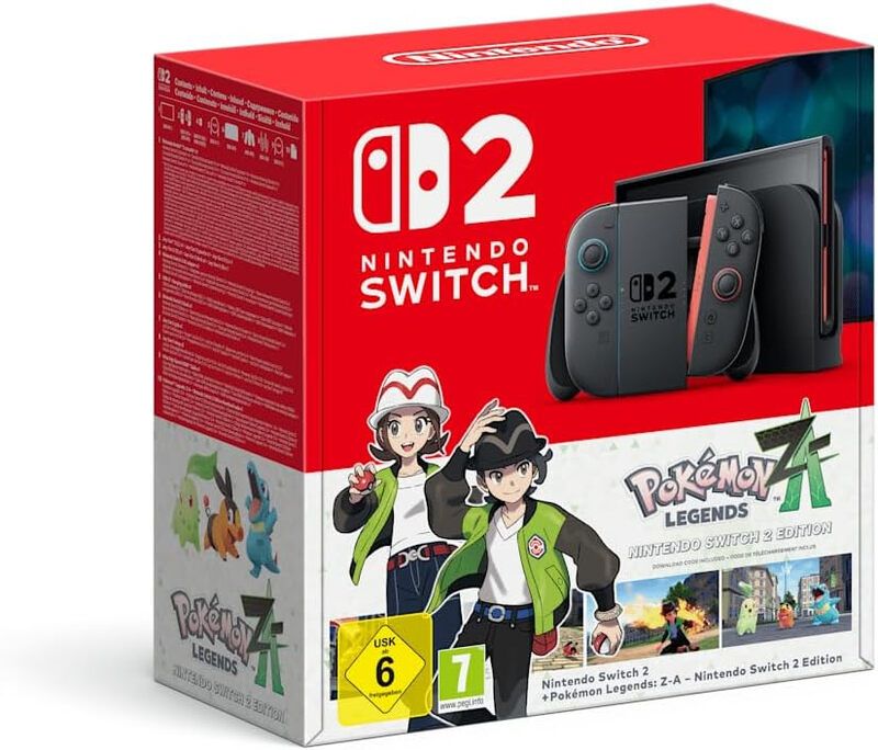 NINTENDO Switch 2 & Pokémon Legends Z-A Bundle, Black - Image 1