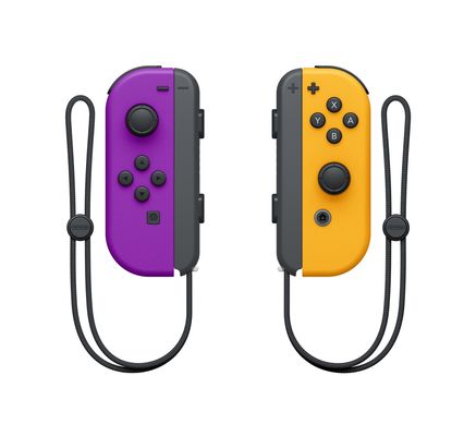 NINTENDO Switch Joy-Con Wireless Controllers - Purple & Orange