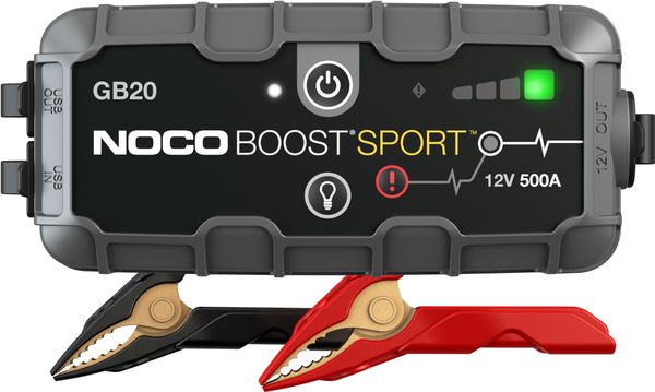 NOCO GB20 500A 12V Boost Sport Jump Starter - Grey & Black