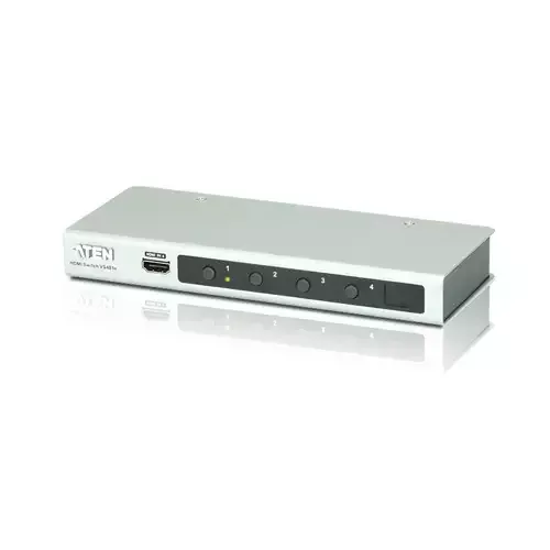 ATEN VS481B-AT-E HDMI Metal Black White 640 x 480 (VGA) 800 x 600 (SVGA) 1280 x 1024 (SXGA) 1280 x 720 (HD 720) 1600 x 1200 (UXGA)... 480p 720p 1080p 2160p 5 V - Image 1