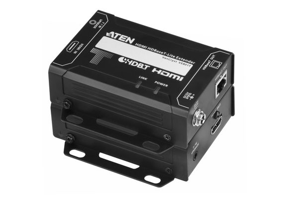 ATEN VE801-AT-E AV extender AV transmitter & receiver Black