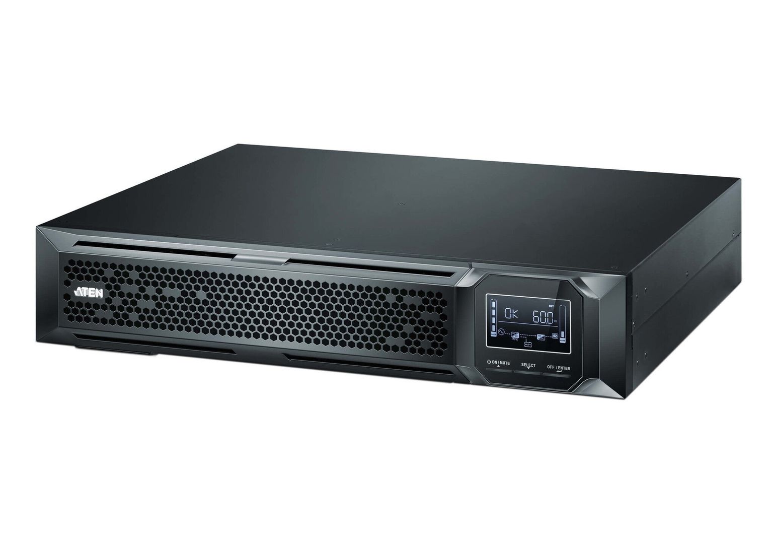 ATEN OL3000HV uninterruptible power supply (UPS) Double-conversion (Online) 3 kVA 3000 W 9 AC outlet(s) - Image 1