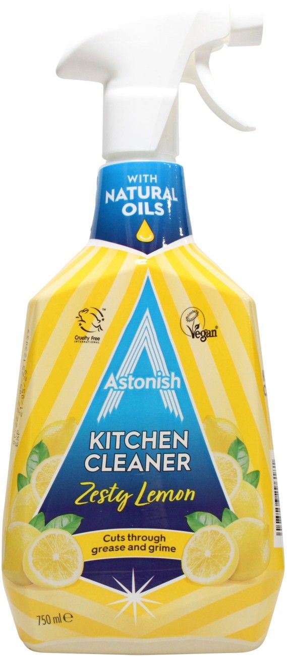 Astonish Kitchen Cleaner Spray Zesty Lemon 750ml - Image 1
