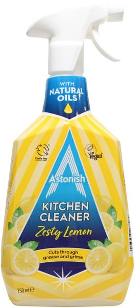 Astonish Kitchen Cleaner Spray Zesty Lemon 750ml