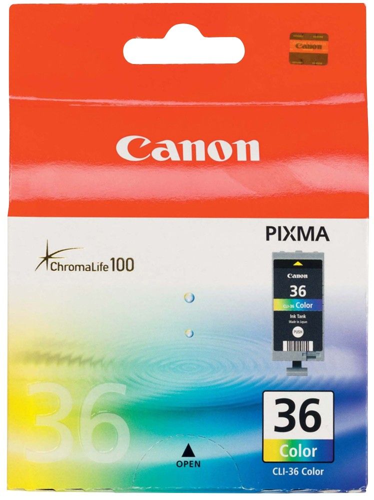 Canon CLI-36 C/M/Y Colour Ink Cartridge - Image 1