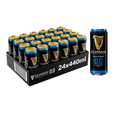 Guinness 0.0 Draught Alcohol Free Stout 24 x 440ml - Thumbnail 2
