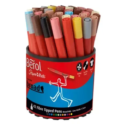 Berol S0375970 felt pen Multicolour 42 pc(s)