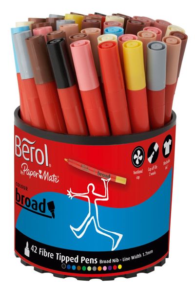 Berol S0375970 felt pen Multicolour 42 pc(s) - Thumbnail 2