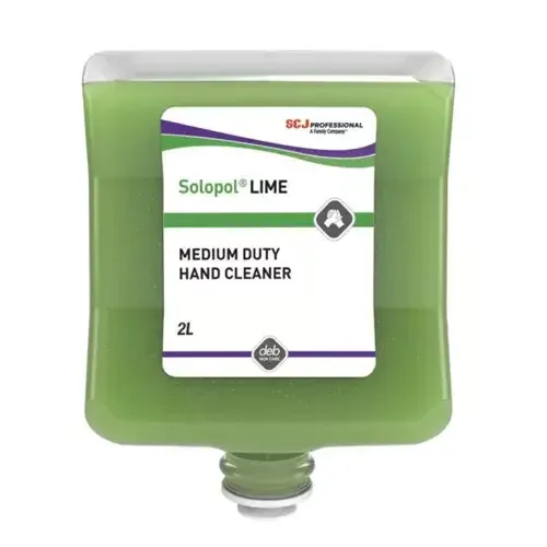 Deb Solopol Lime Medium-Heavy Duty Hand Wash 2 Litre Cartridge - LIM2LT - Image 1