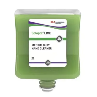 Deb Solopol Lime Medium-Heavy Duty Hand Wash 2 Litre Cartridge - LIM2LT