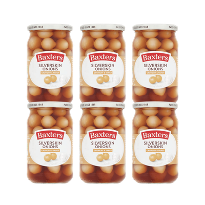 Baxters Crunchy Tangy Silverskin Onions 6 Jar x 440g - Thumbnail 2