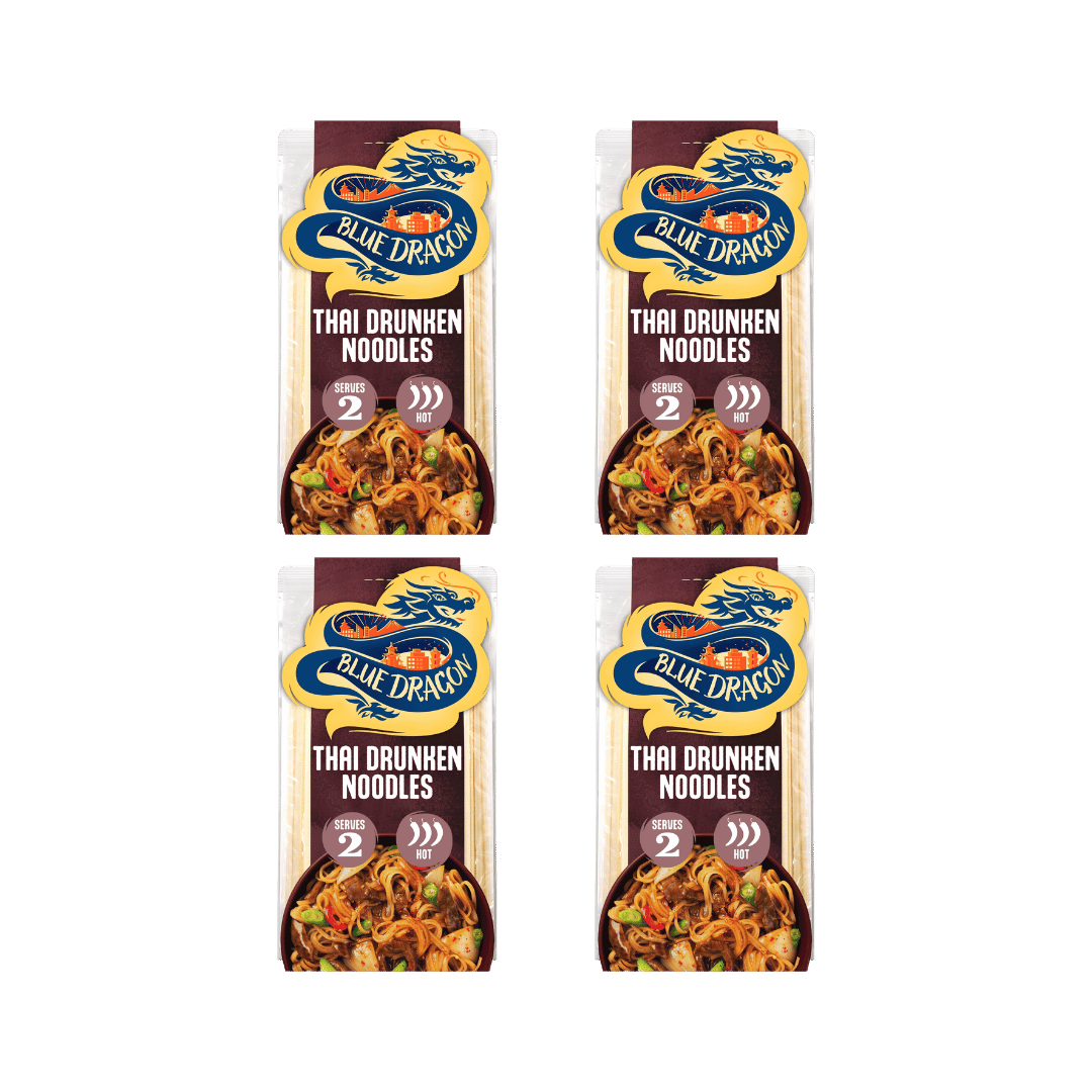 Blue Dragon Thai Drunken Noodles Kit 4 x 226g - Image 1