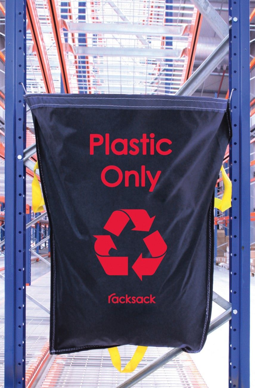 Racksack Hard-wearing and Re-usable Plastic Only Sack 160 Litre Capacity Blue With Red Text (each) - RSB1/P - Image 1