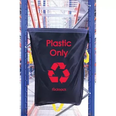 Racksack Hard-wearing and Re-usable Plastic Only Sack 160 Litre Capacity Blue With Red Text (each) - RSB1/P - Thumbnail 2