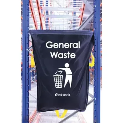 Racksack Hard-wearing and Re-usable General Waste Sack 160 Litre Capacity Blue With White Text (each) - RSB1/GW - Thumbnail 2