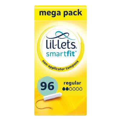 Lil-Lets Non-Applicator Tampons Regular x16 (Pack of 6) 8210478P