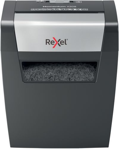 Rexel X308 paper shredder Cross shredding 22 cm Black Silver
