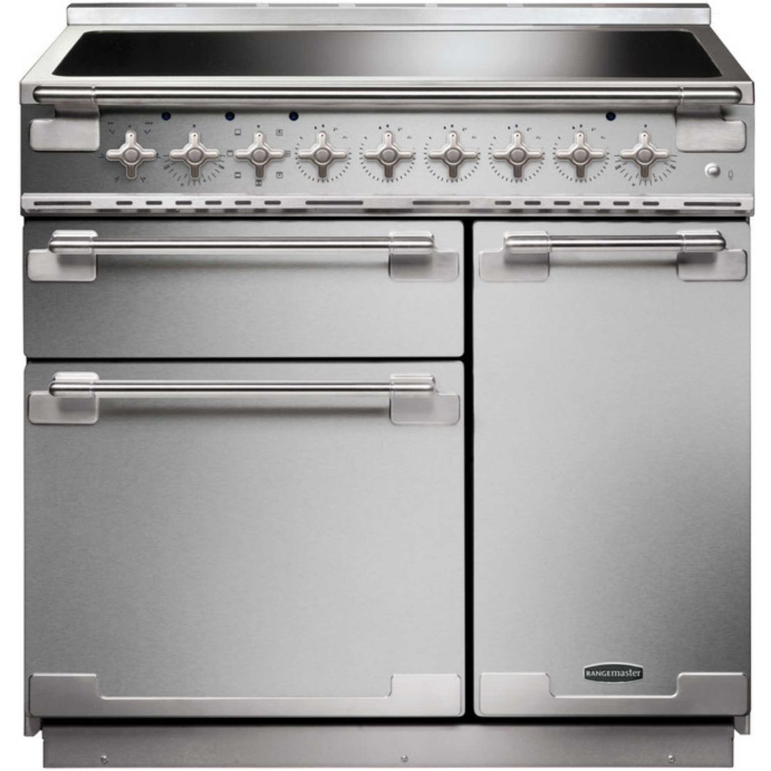 Rangemaster ELS90EISS Elise 90cm Induction Range Cooker 107860 - STAINLESS STEEL - Image 1