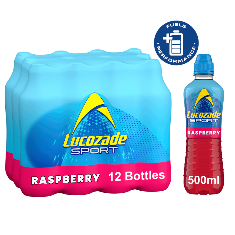 Lucozade Sport Raspberry 12 x 500ml Bottles - Image 1