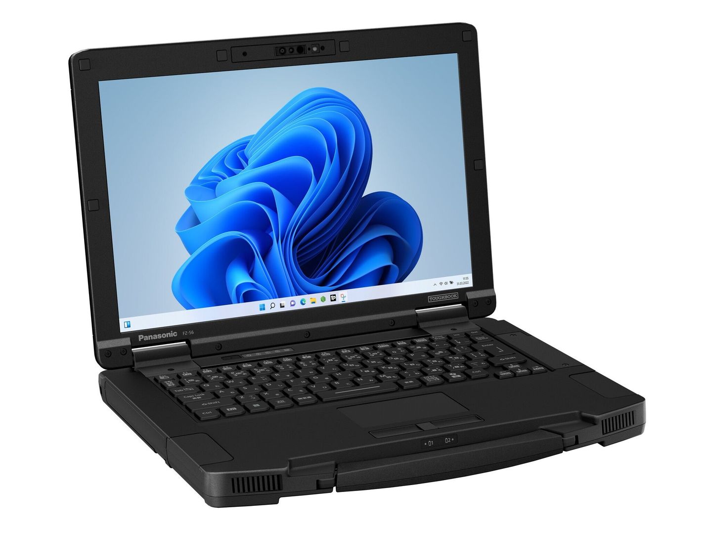 Panasonic TOUGHBOOK 56, 35.5cm (14''), UK-layout, USB, BT, Ethernet, Wi-Fi 7, SSD, Win. 11 Pro Laptop Black, Grey - Image 1