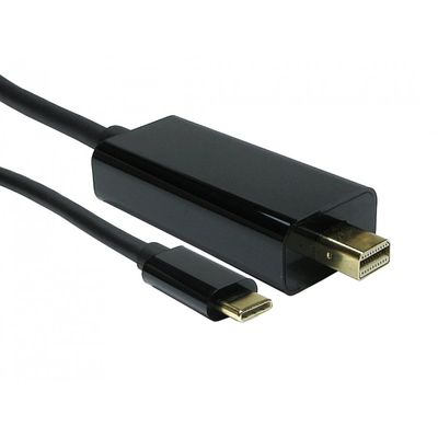 Cables Direct USB C to MDP 4K @ 60HZ 3 m USB Type-C Mini DisplayPort Black