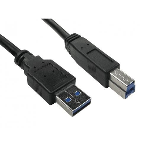Cables Direct 99CDL3-805 USB cable USB 3.2 Gen 1 (3.1 Gen 1) 5 m USB A USB B Black - Image 1