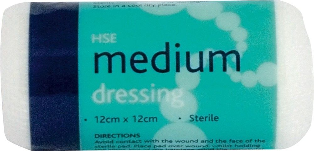 Reliance HSE Sterile Dressing 120x120mm Medium Pack of 10 316 - Image 1