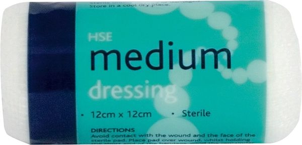 Reliance HSE Sterile Dressing 120x120mm Medium Pack of 10 316