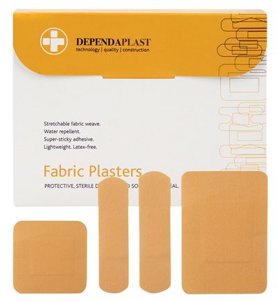 Reliance Medical Dependaplast Fabric Plasters Assorted Sizes (Pack of 100) 516