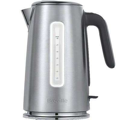 Breville Edge Electric 3kW Kettle 1.7L capacity Low Steam & Low Noise Brushed Stainless Steel - VKT236