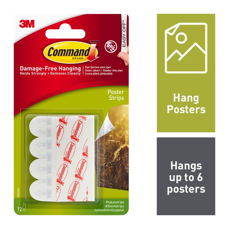 Command Adhesive Poster Strips - Image 1