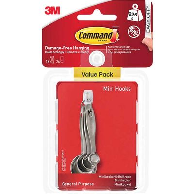 Command Adhesive Strip Mini Hooks