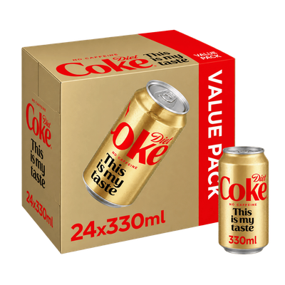 Diet Coke Caffeine Free 24 X 330ml Cans