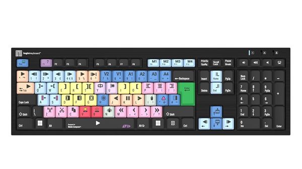 Logickeyboard LKB-MCOM4-BJPU-UK keyboard Office USB QZERTY English Black