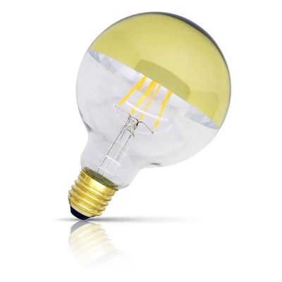 Opus LED G95 Globe Light Bulb E27 5W (40W Eqv) Dim Crown Gold Extra Warm White 2200K Screw Coloured