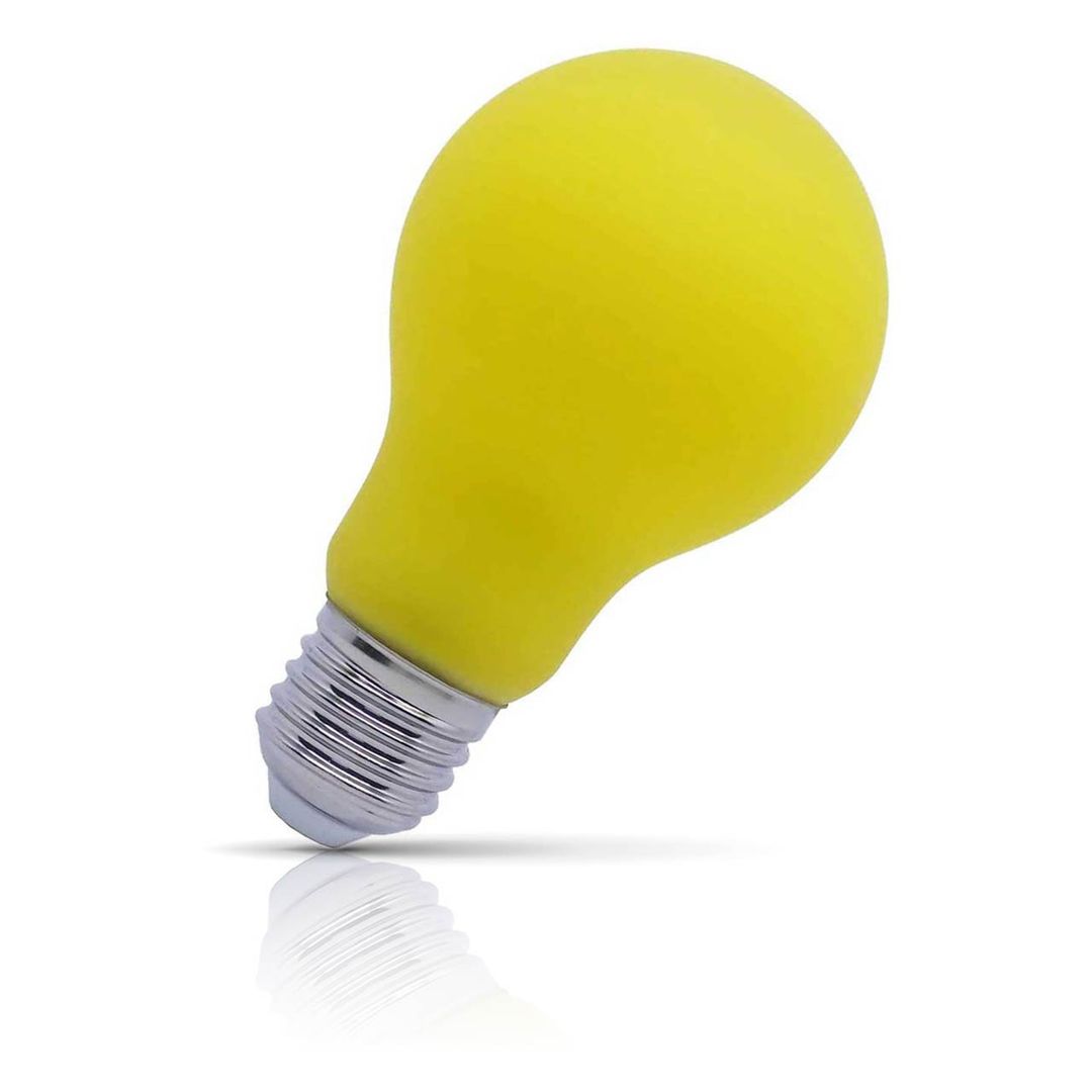 Opus LED GLS Light Bulb E27 4W Yellow Screw Coloured in Frosted - Image 1