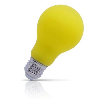 Opus LED GLS Light Bulb E27 4W Yellow Screw Coloured in Frosted