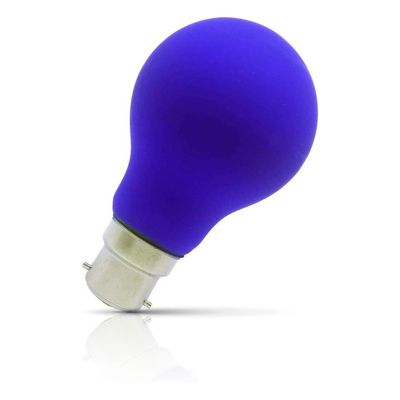Opus LED GLS Light Bulb B22 4W Blue Bayonet Coloured in Frosted