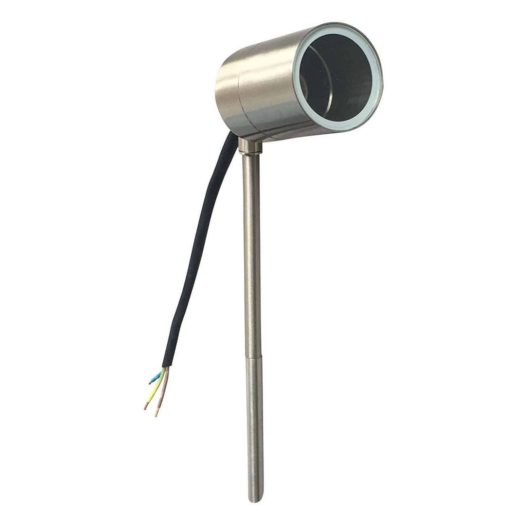 Opus Adjustable Garden Spike Outdoor Lights in Chrome - Image 1