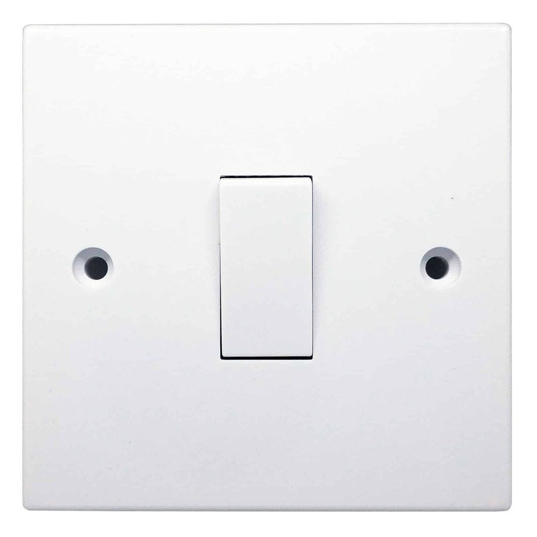 Opus 1-Gang 2-Way Light Switch in White - Image 1
