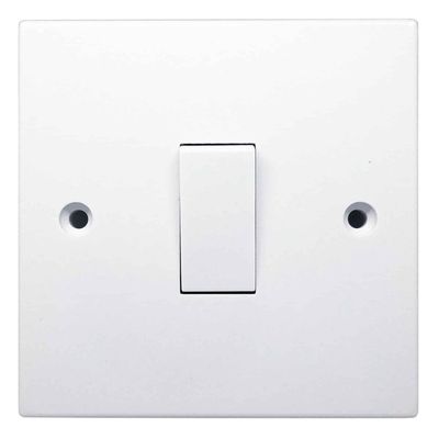 Opus 1-Gang 2-Way Light Switch in White